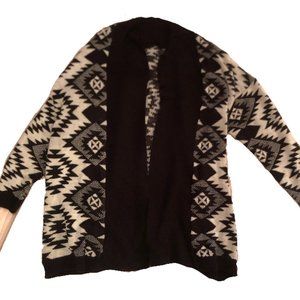 Say What Black and White Cardigan